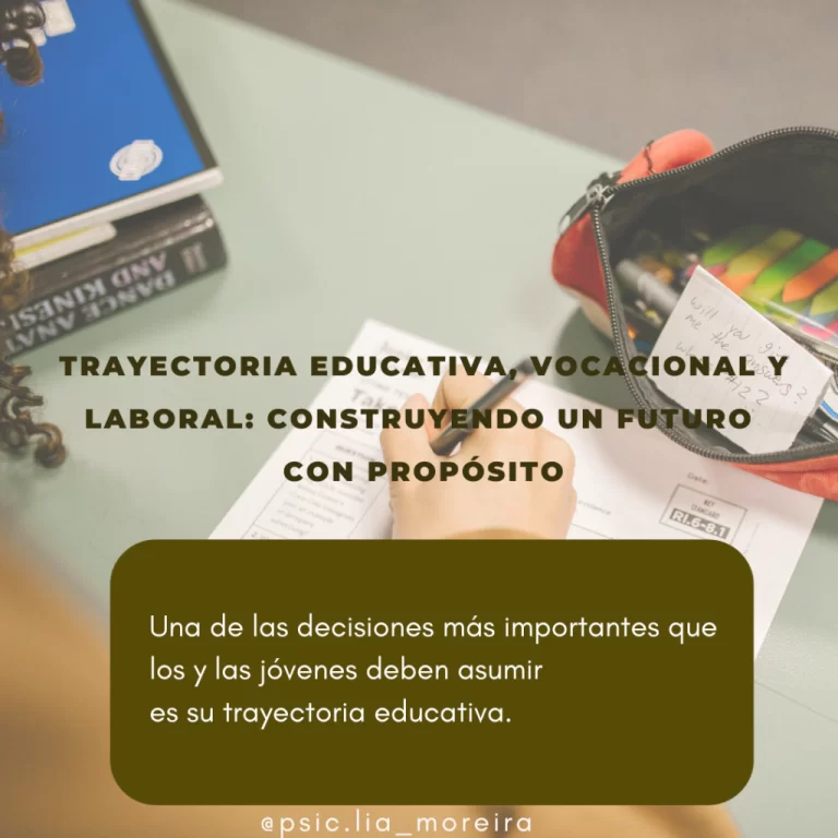 Trayectoria Educativa, Vocacional y Laboral: Construyendo un Futuro con Propósito