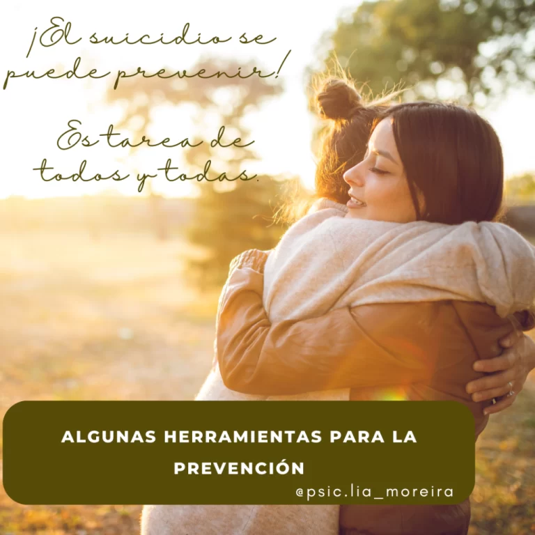 ¡El suicidio se puede prevenir! Es tareas de todos y todas.
